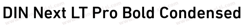 DIN Next LT Pro Bold Condensed Ital字体转换